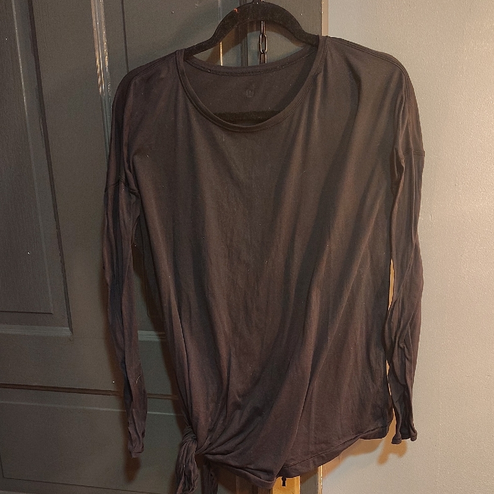 lululemon athletica Charcoal Long Sleeve Top